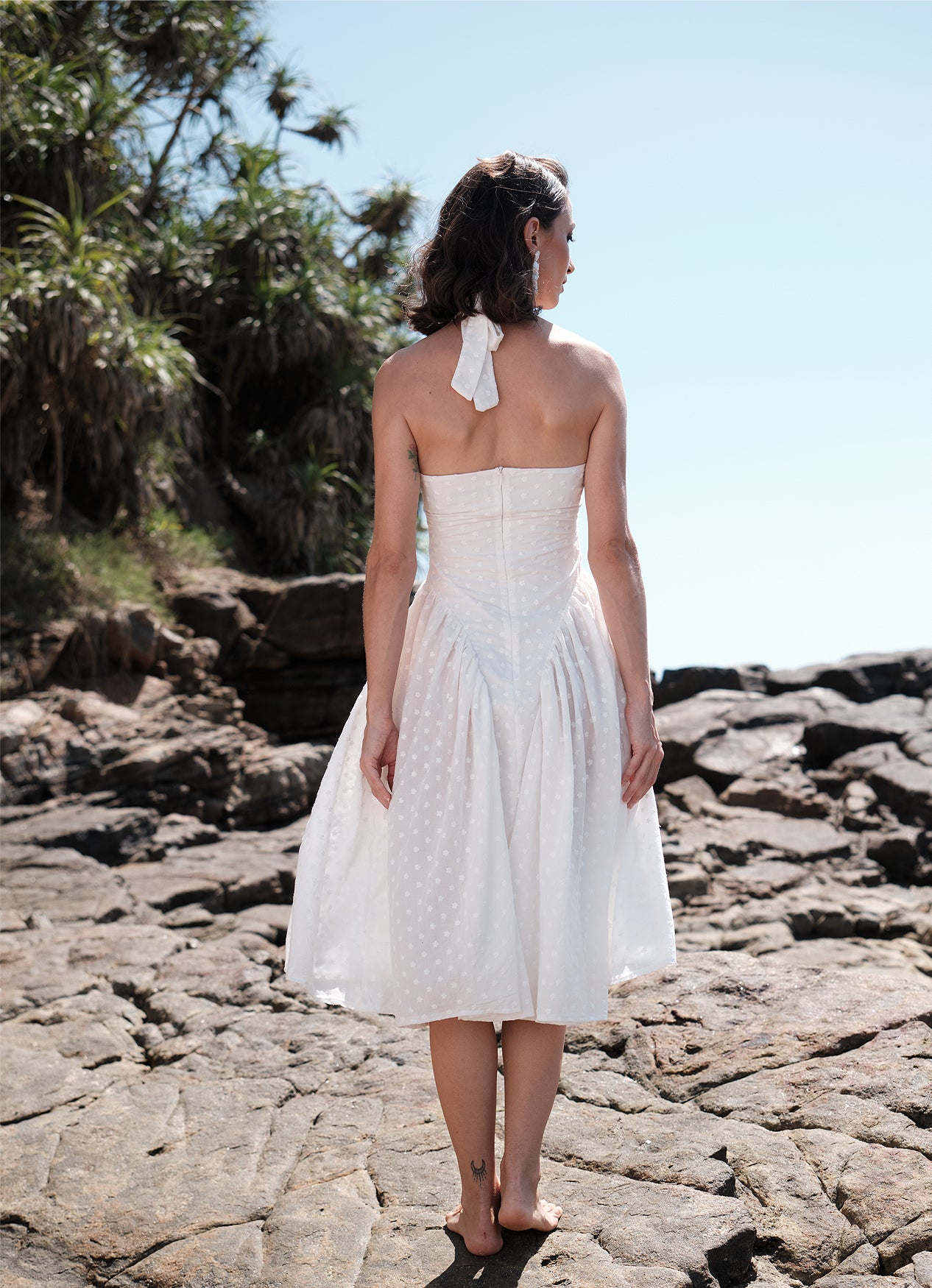 LISA HALTER DRESS : POPPY