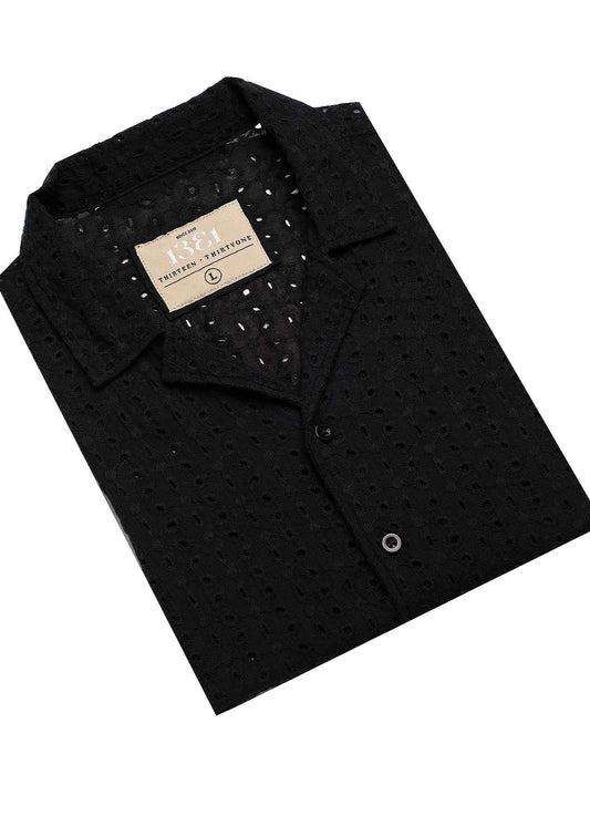 LIAM BLACK CUTLAWN SHIRT