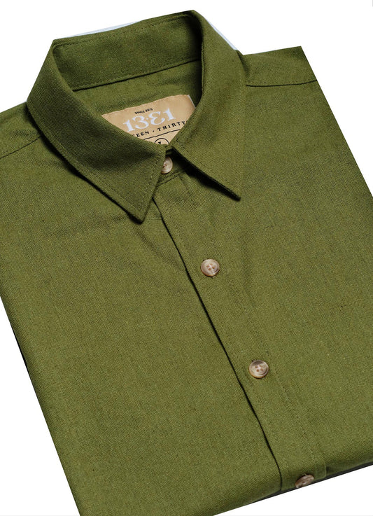 LINEN KHAKI SHIRT