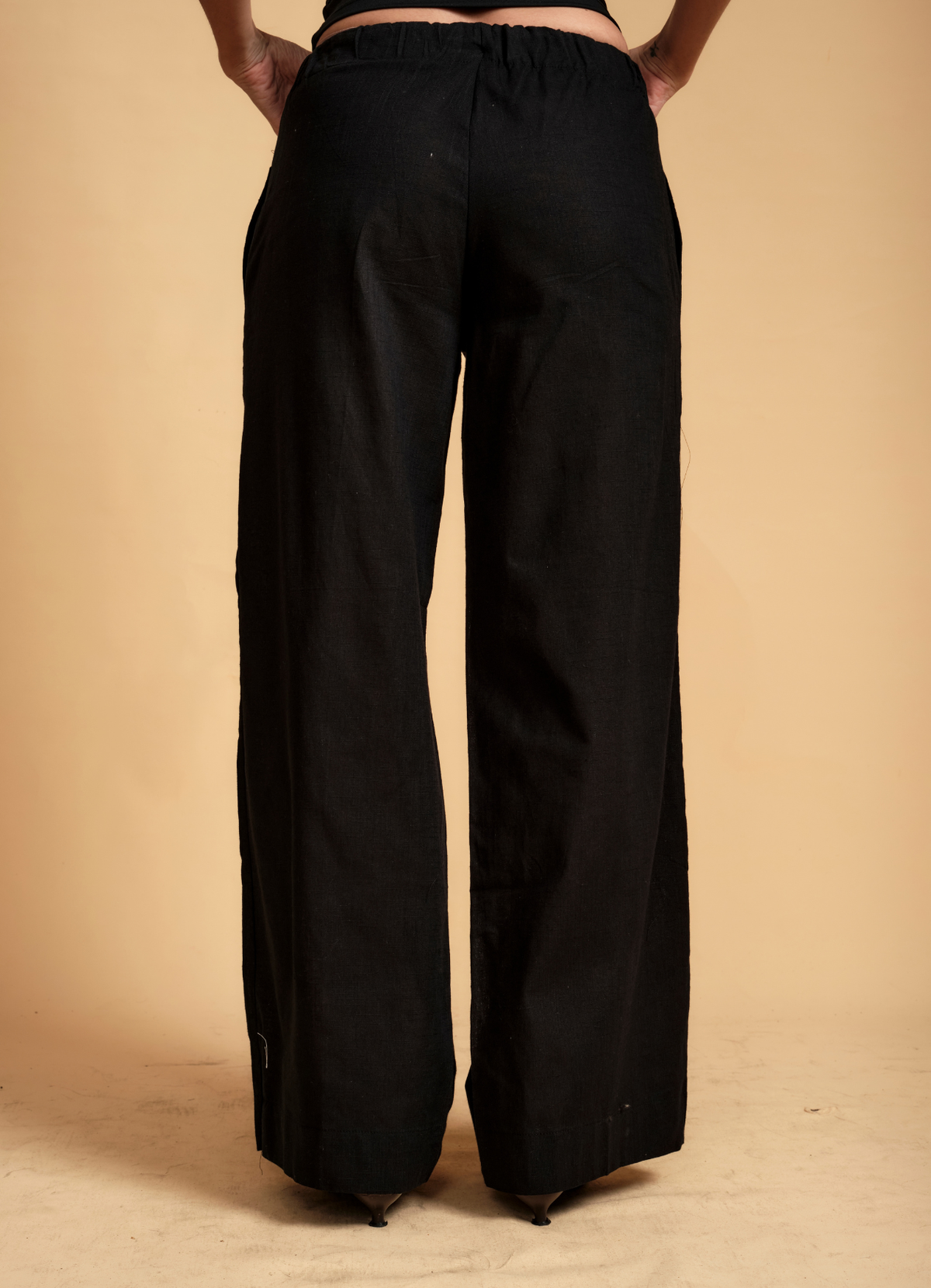 KIA DRAW STRING LINEN PANT INK