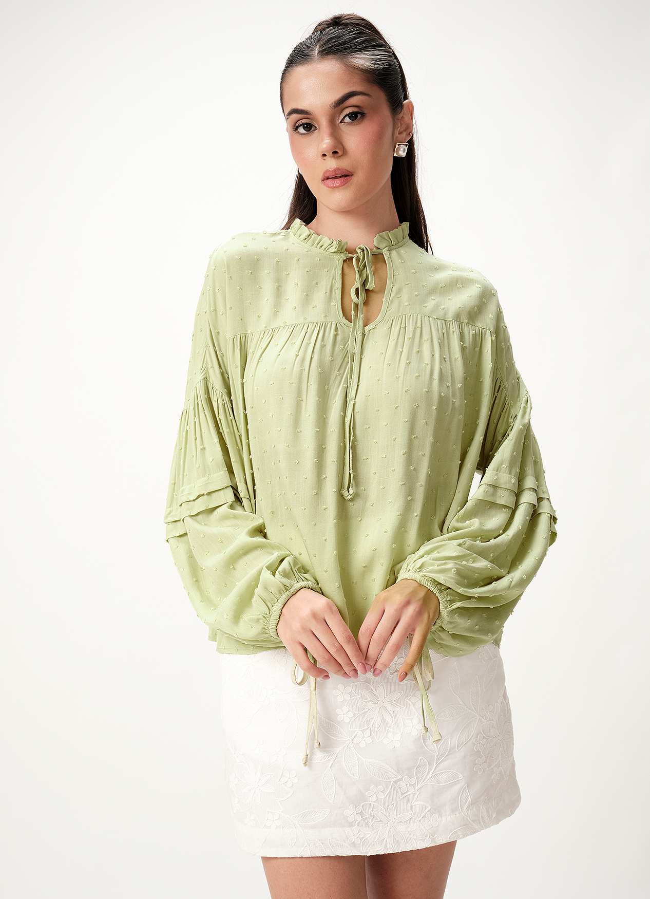 JODI BLOUSE : LIME