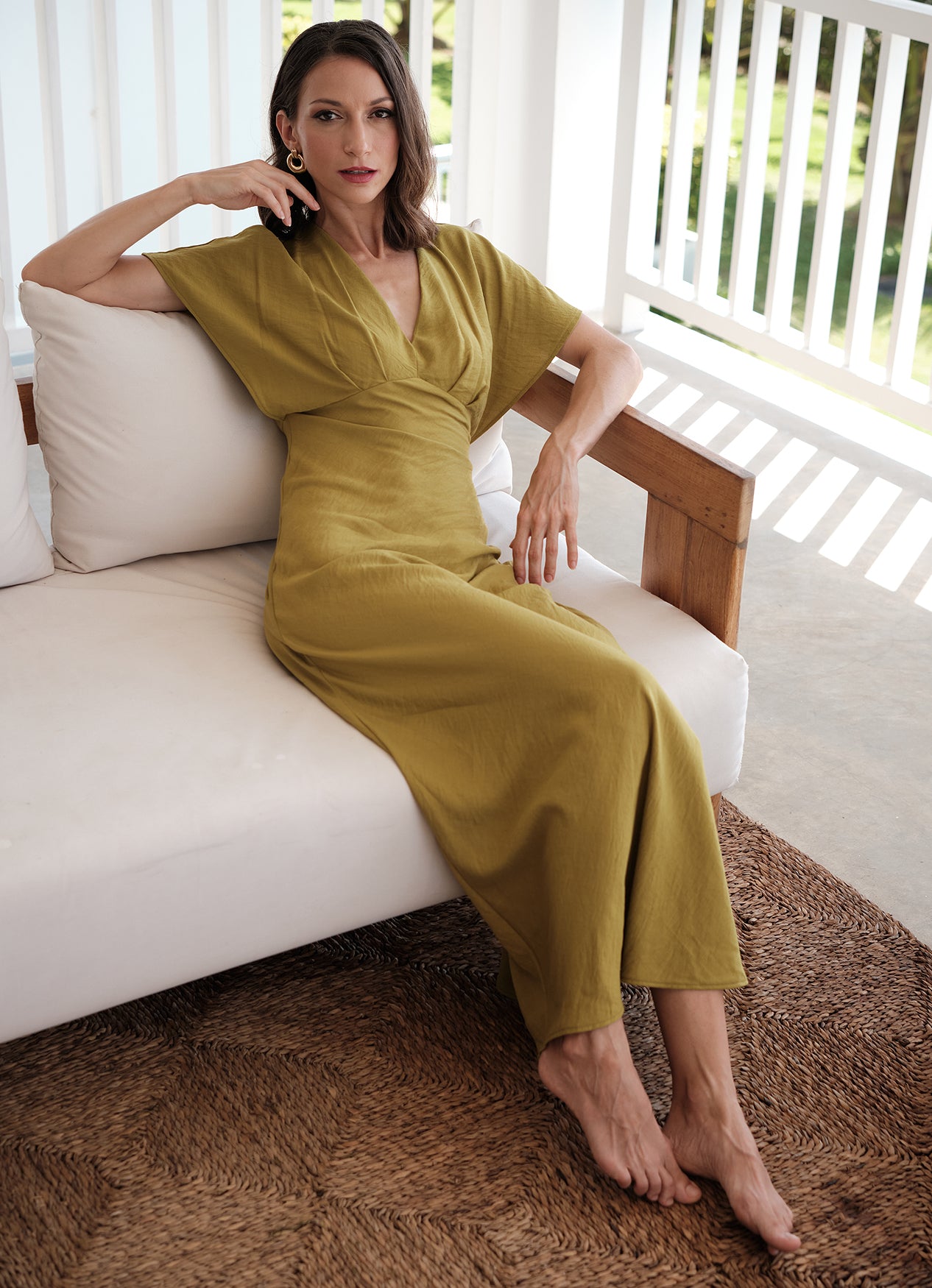 HELENA DRESS : GREEN