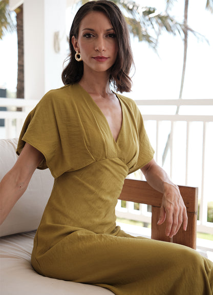 HELENA DRESS : GREEN