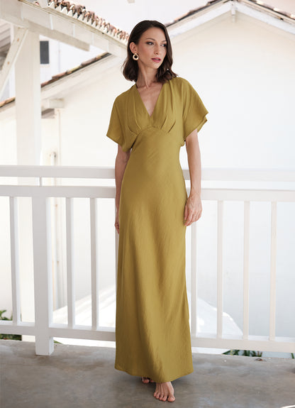 HELENA DRESS : GREEN