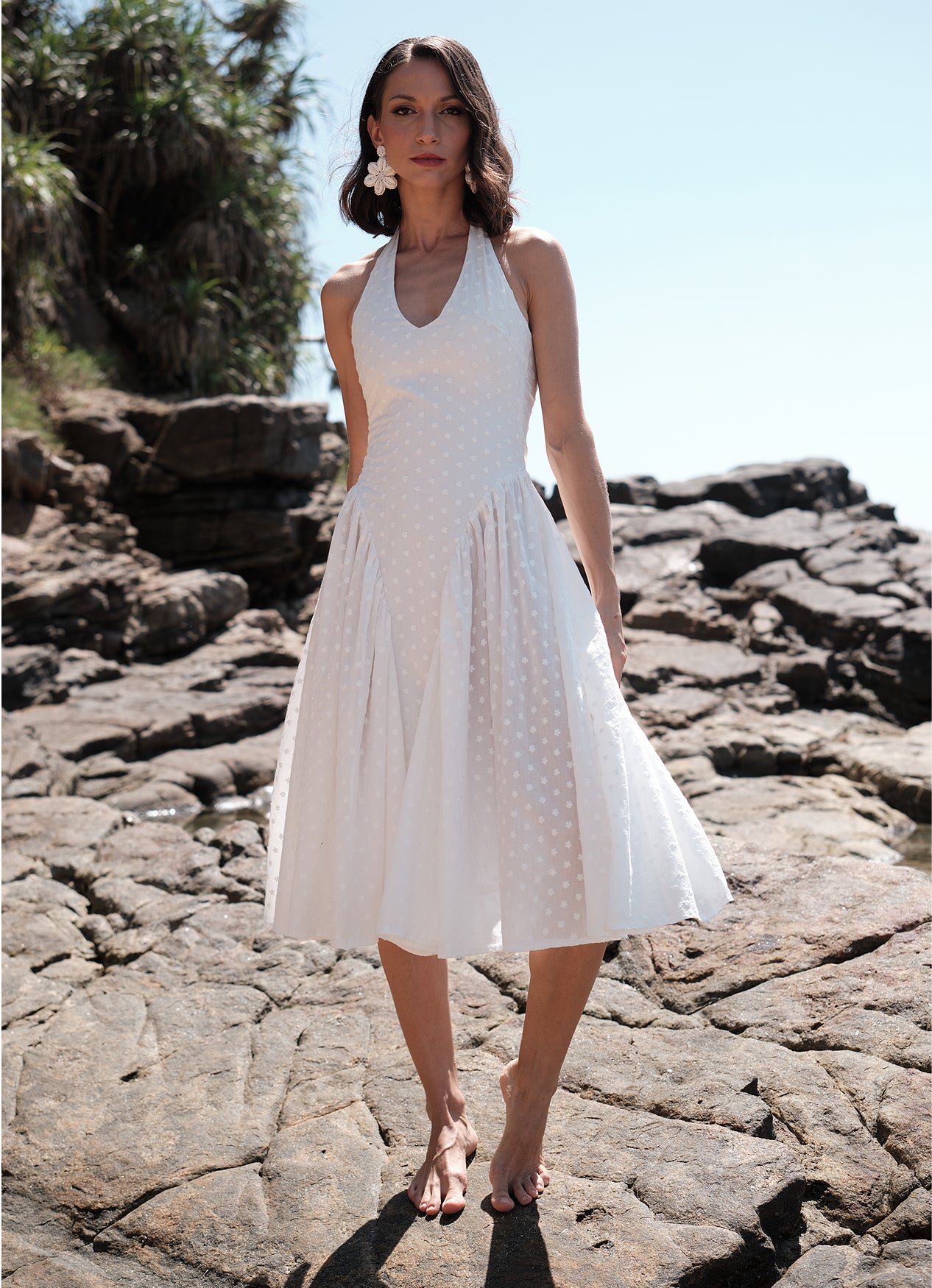 LISA HALTER DRESS : POPPY