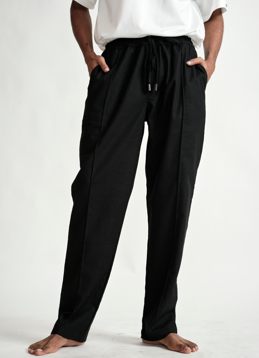 LINEN PANT BLACK