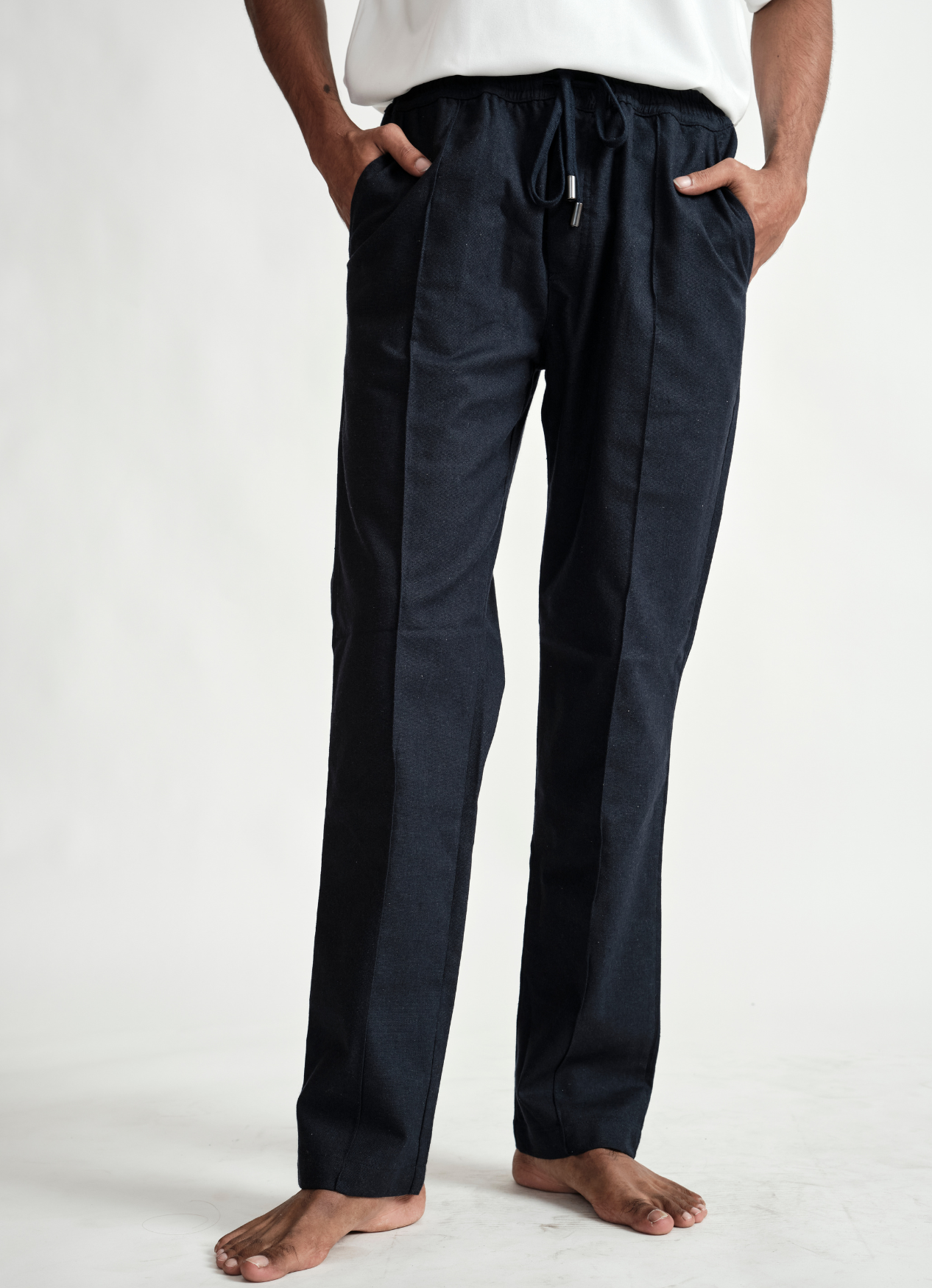 LINEN PANT NAVY