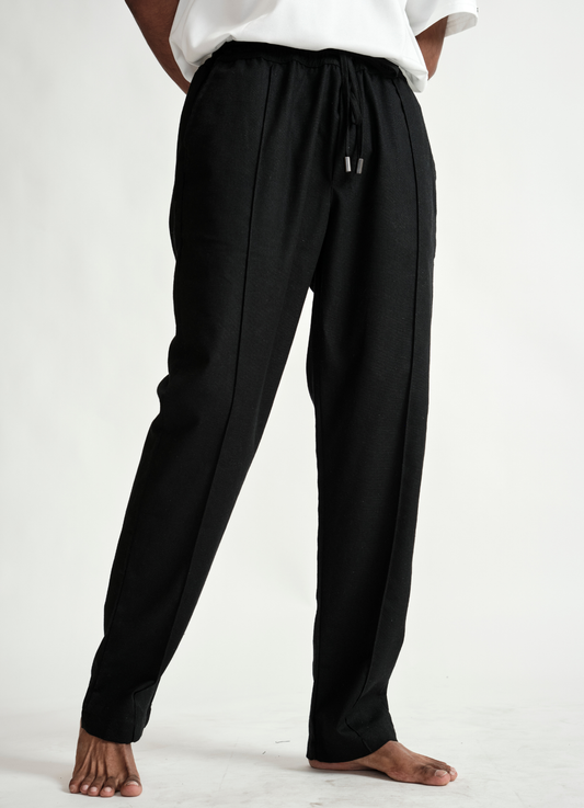 LINEN PANT BLACK