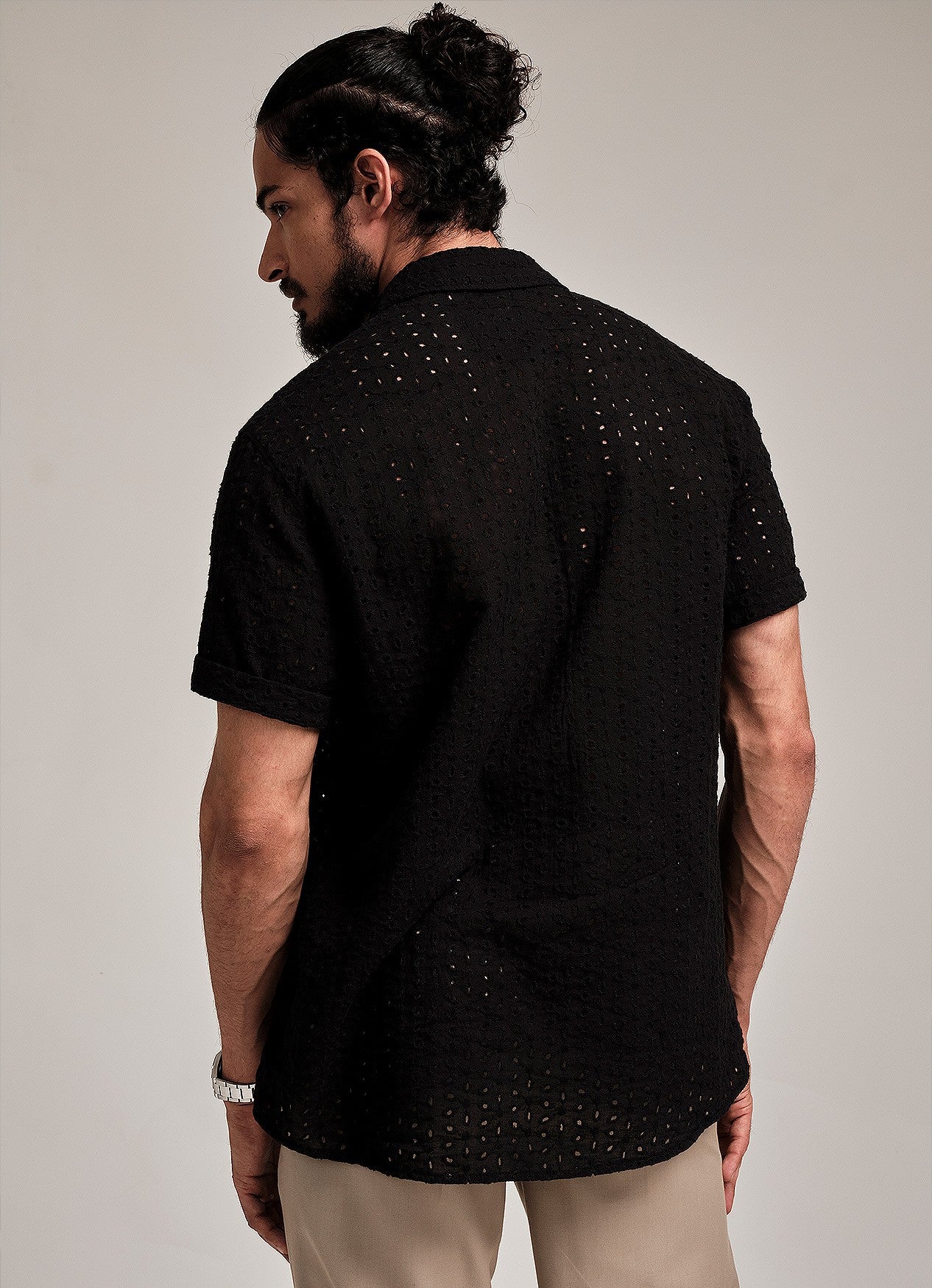 LIAM BLACK CUTLAWN SHIRT