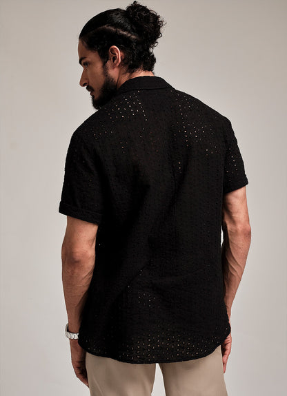 LIAM BLACK CUTLAWN SHIRT