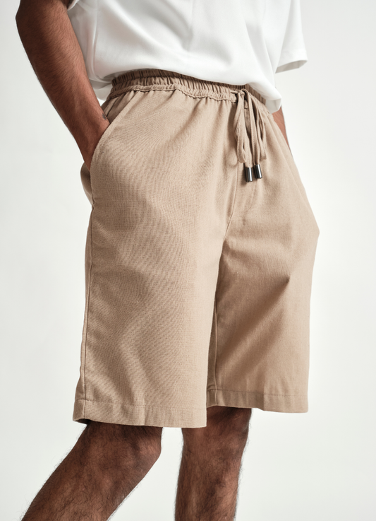 LINEN SHORT BEIGE