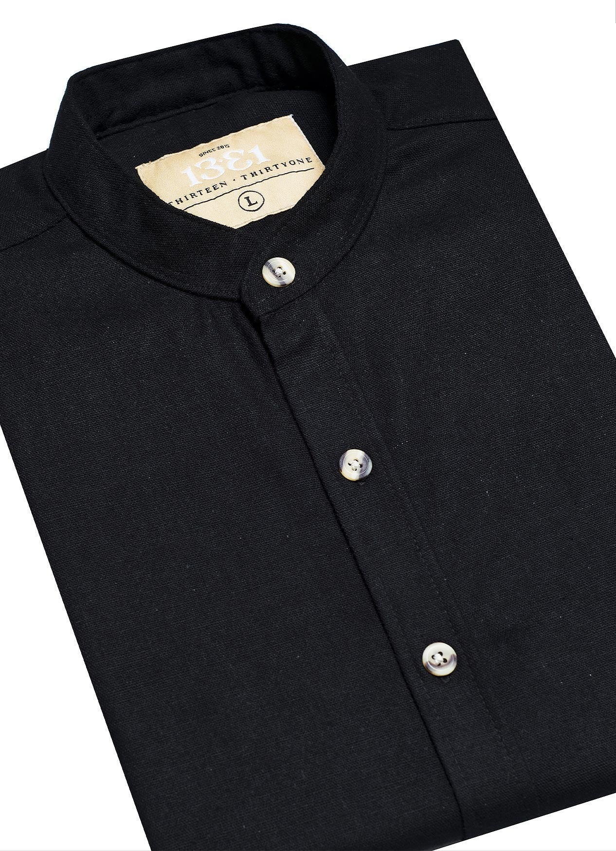 LINEN BLACK SHIRT