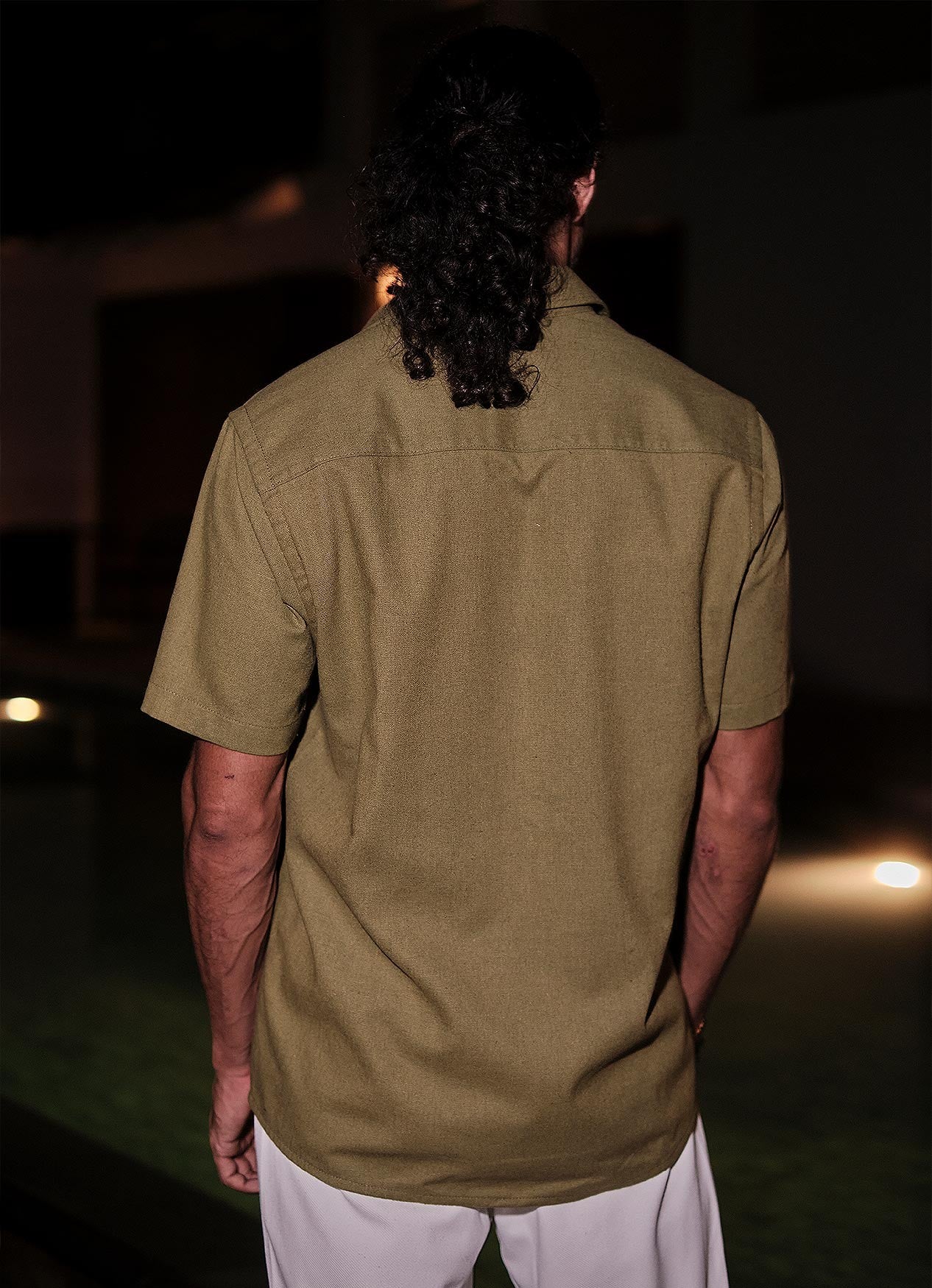 LINEN KHAKI SHIRT
