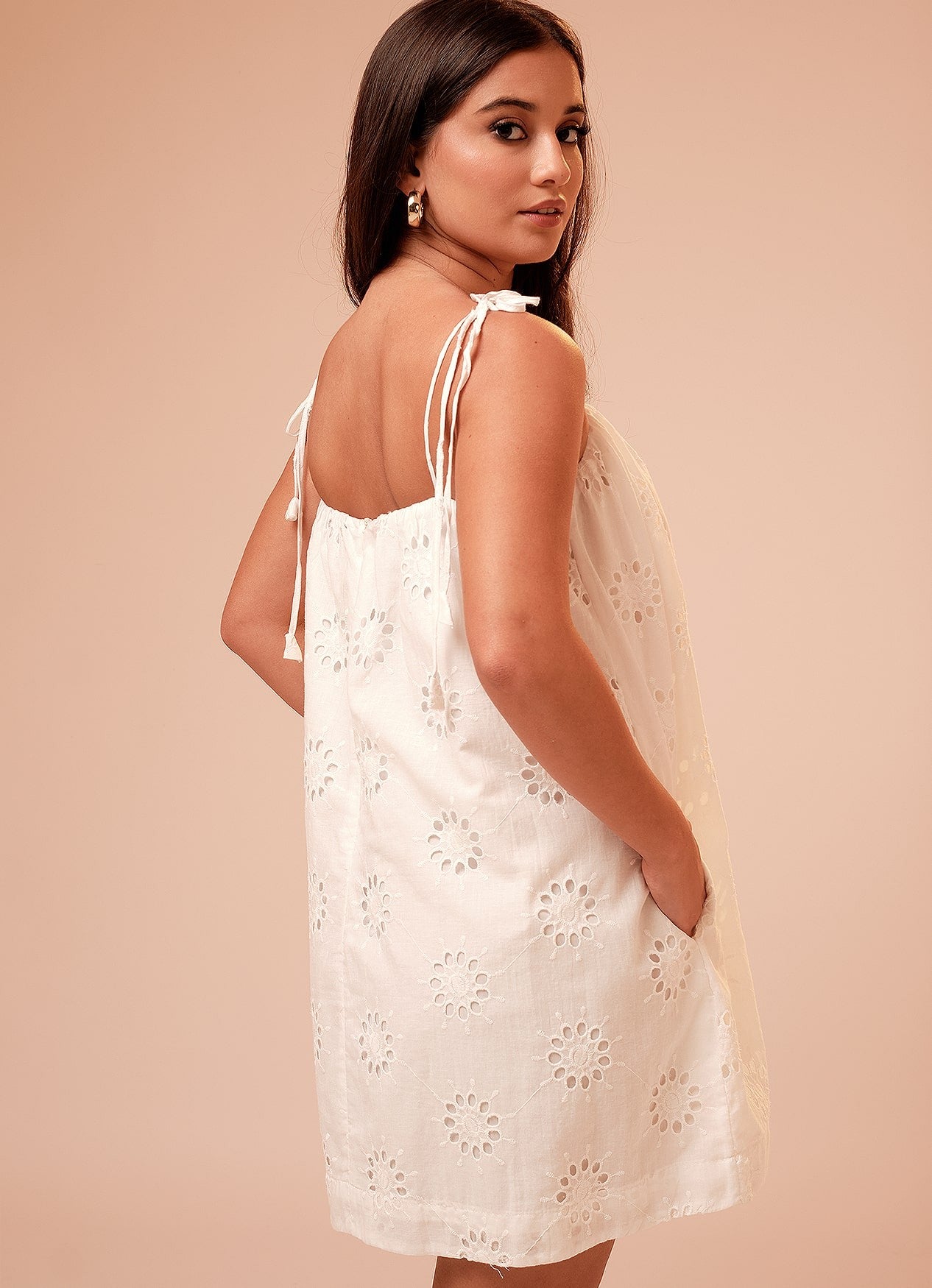 MILA MINI DRESS : PEARL