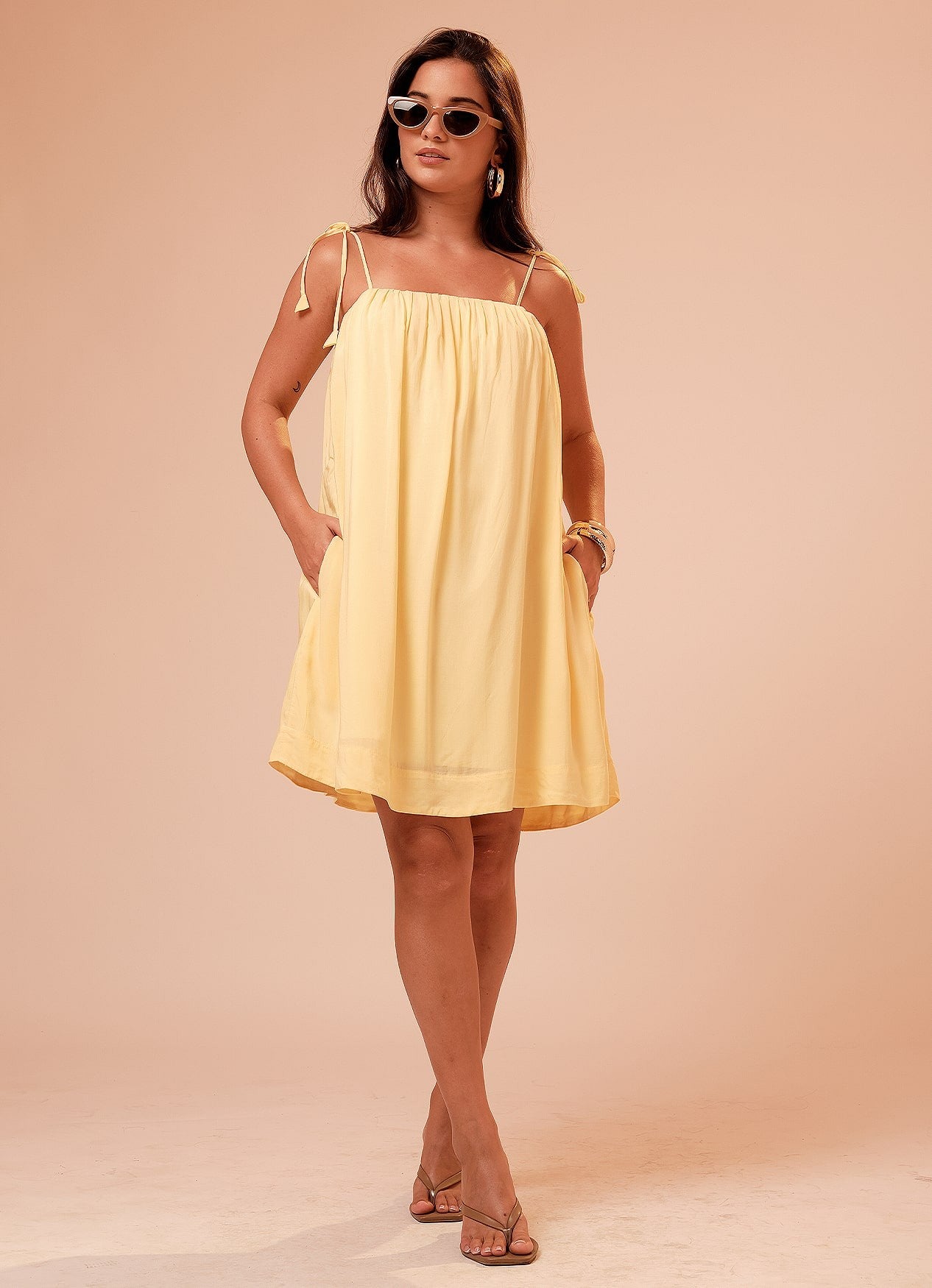 MILA MINI DRESS : BUTTER