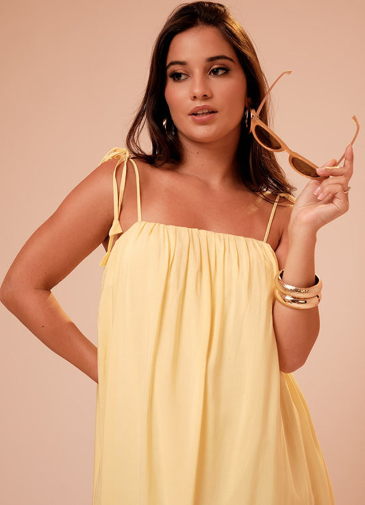 MILA MINI DRESS : BUTTER