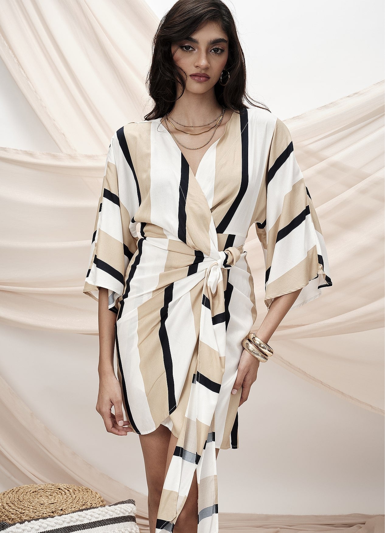 LENA WRAP DRESS : SAILOR