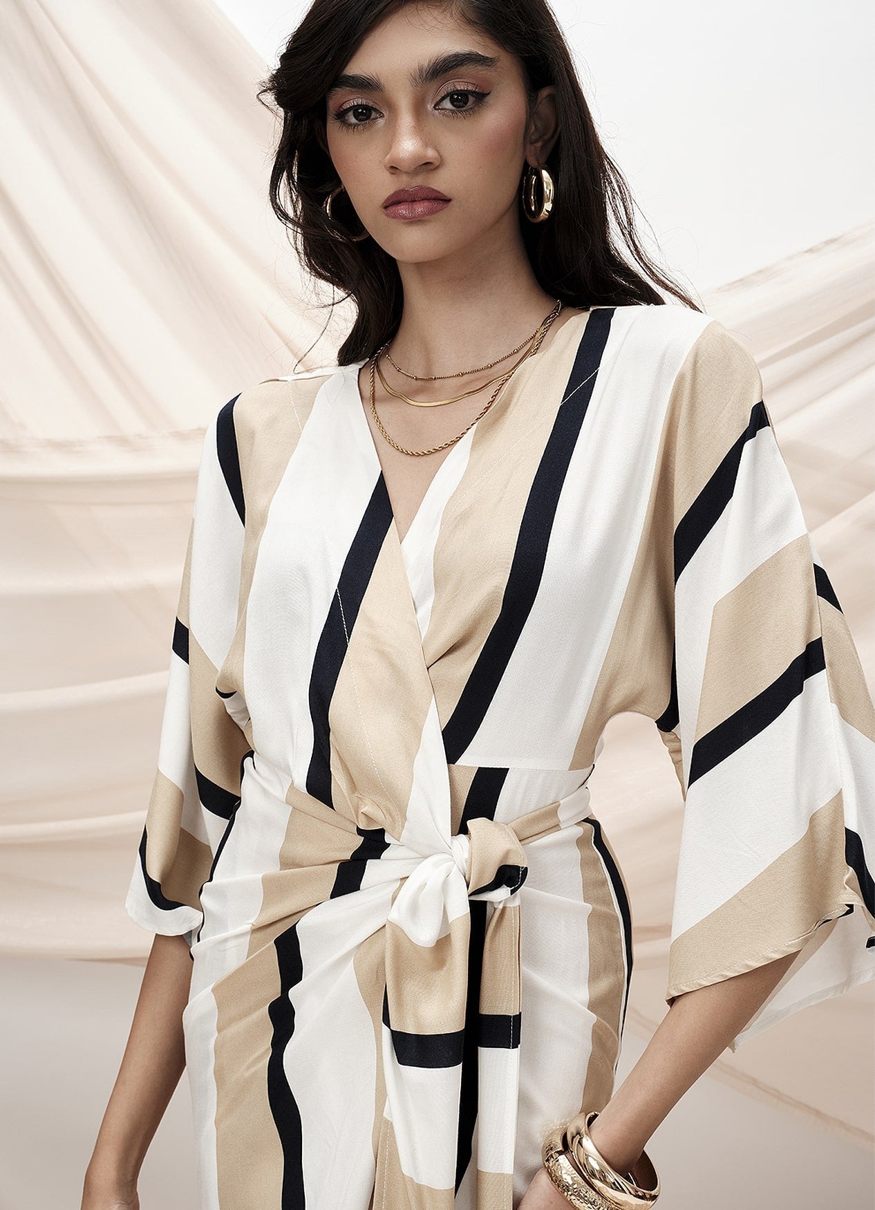 LENA WRAP DRESS : SAILOR