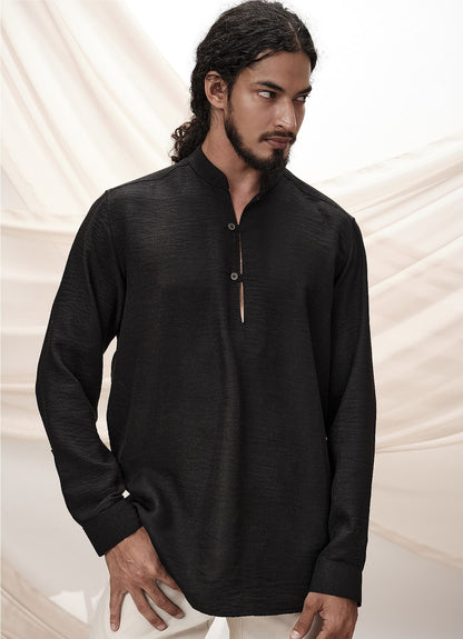 BLACK TUNIC SHIRT