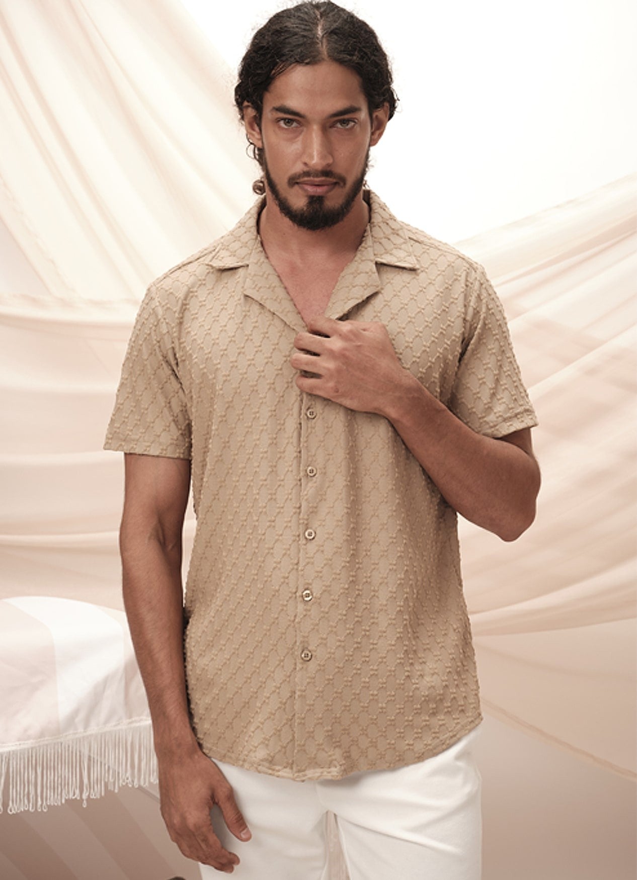LEE SHIRT : BEIGE