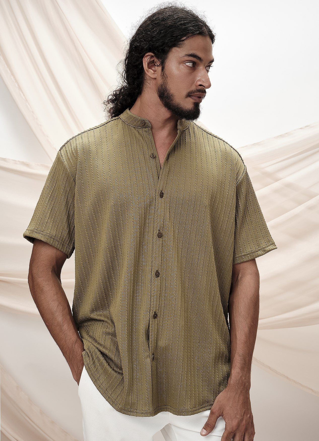 HAVANNA SHIRT : KHAKI