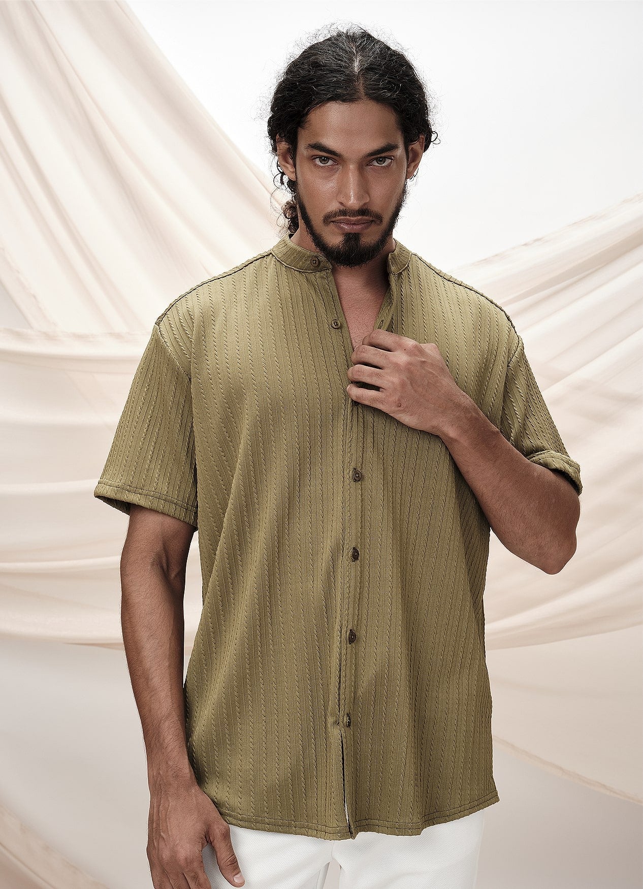 HAVANNA SHIRT : KHAKI