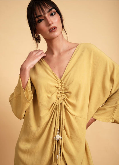 HAYA KAFTAN MUSTARD