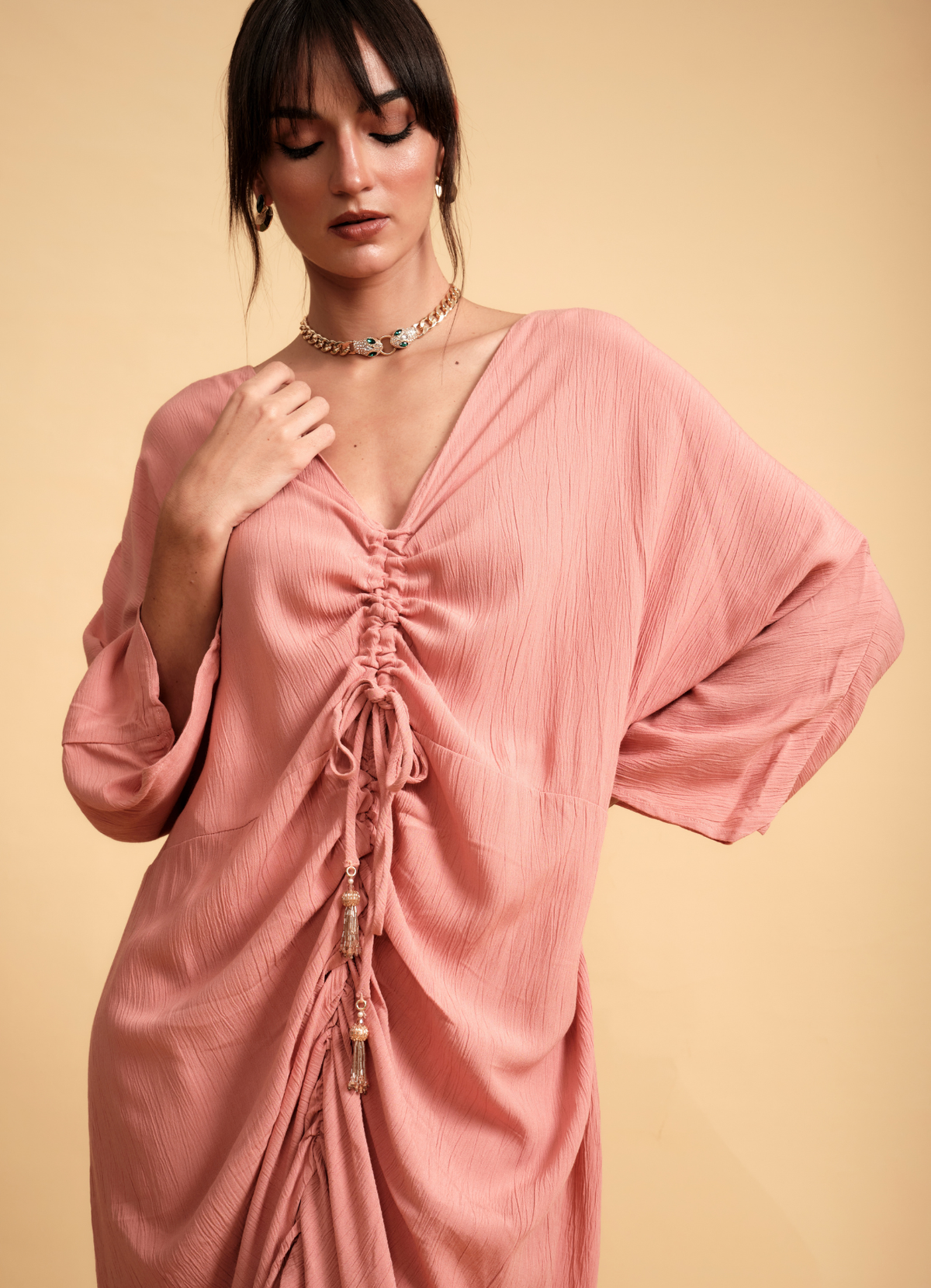 HAYA KAFTAN PEACH
