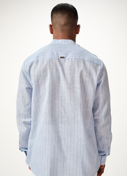 HARVEY LINEN SHIRT BLUE