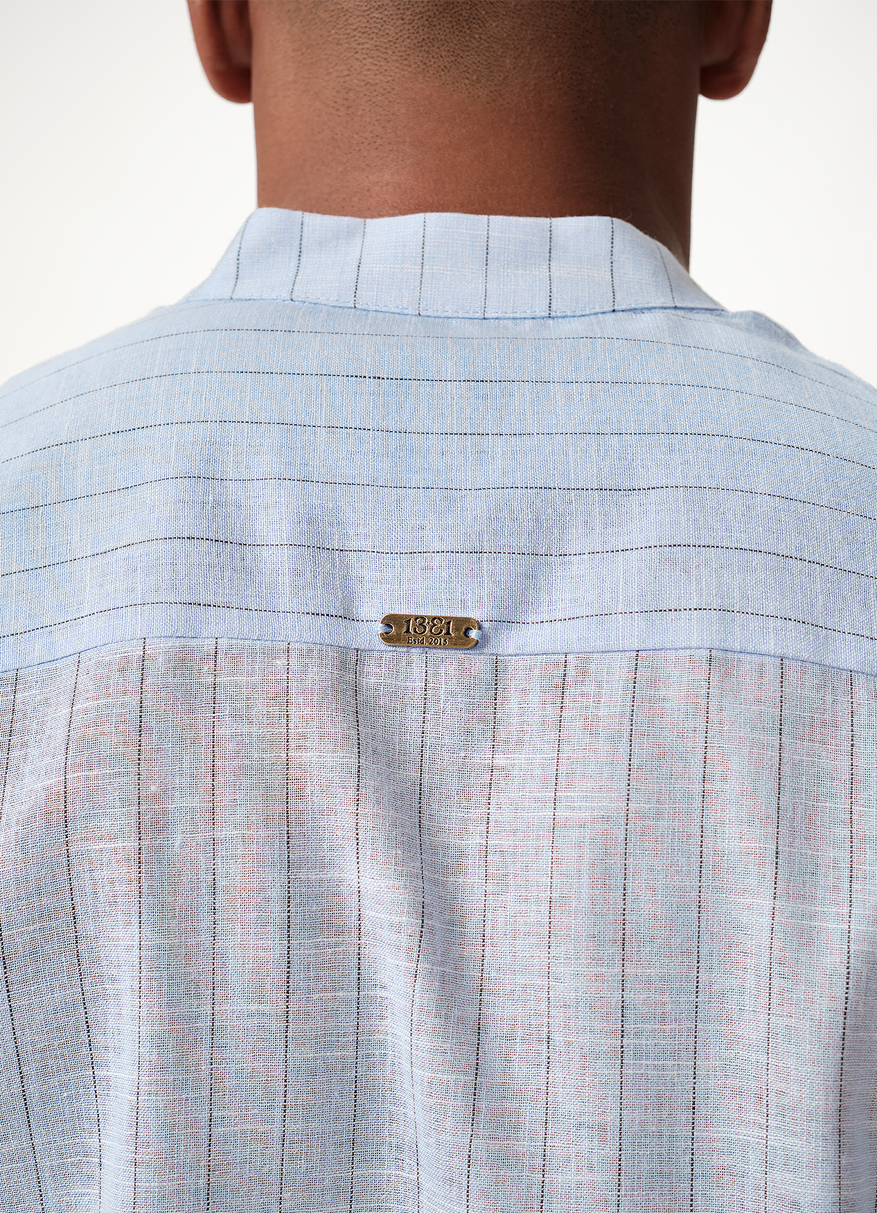HARVEY LINEN SHIRT BLUE