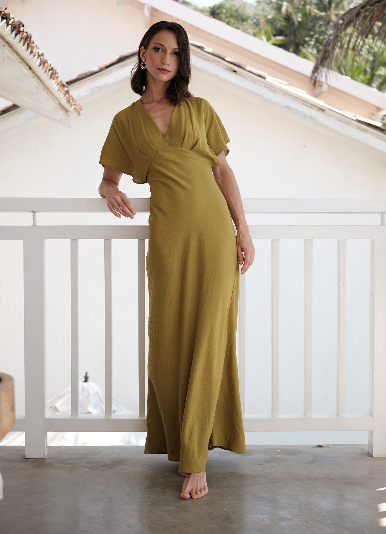 HELENA DRESS : GREEN