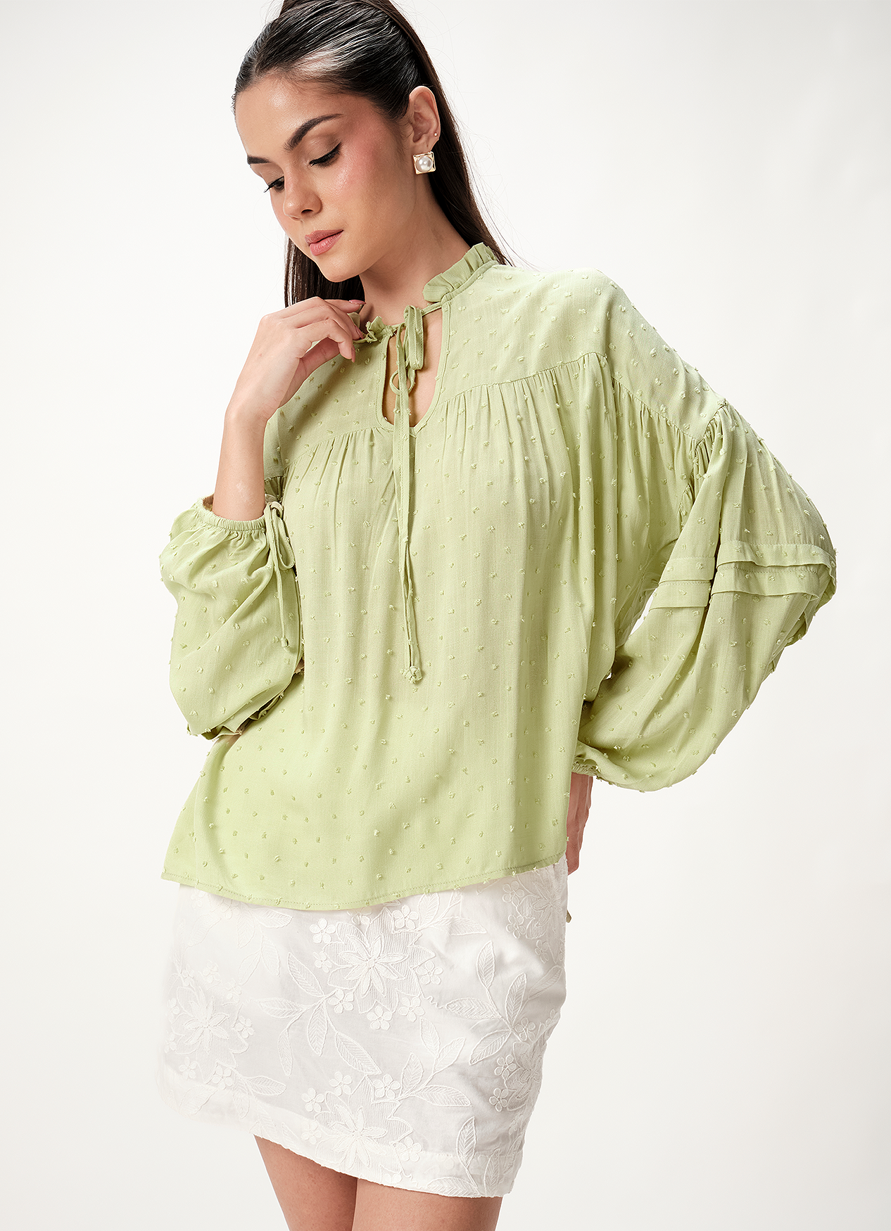 JODI BLOUSE : LIME