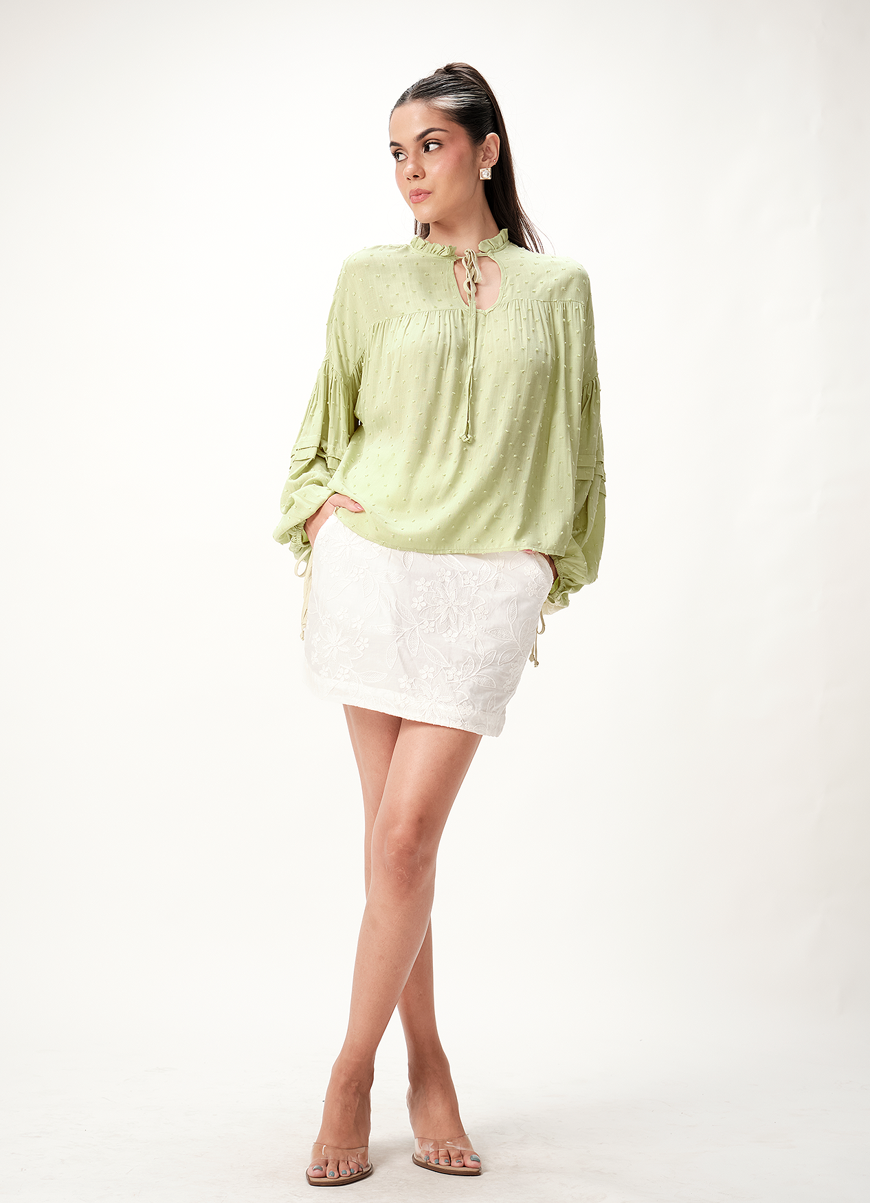 JODI BLOUSE : LIME
