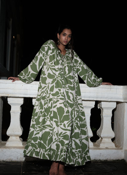 MENA DRESS : OLIVE
