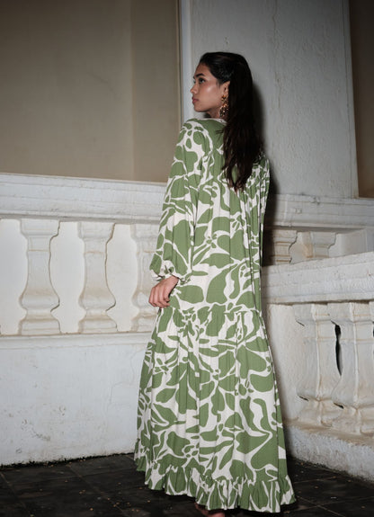 MENA DRESS : OLIVE