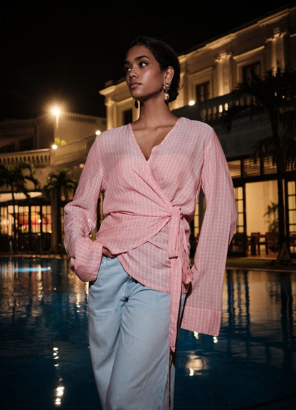 ZARA TOP : SALMON