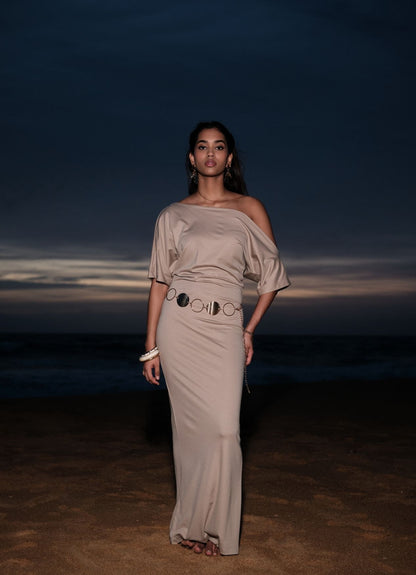 ZOE DRESS : SAND
