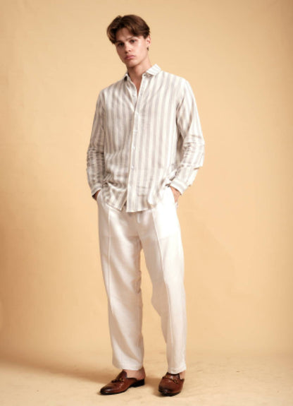 JOE GREY STRIPE SHIRT