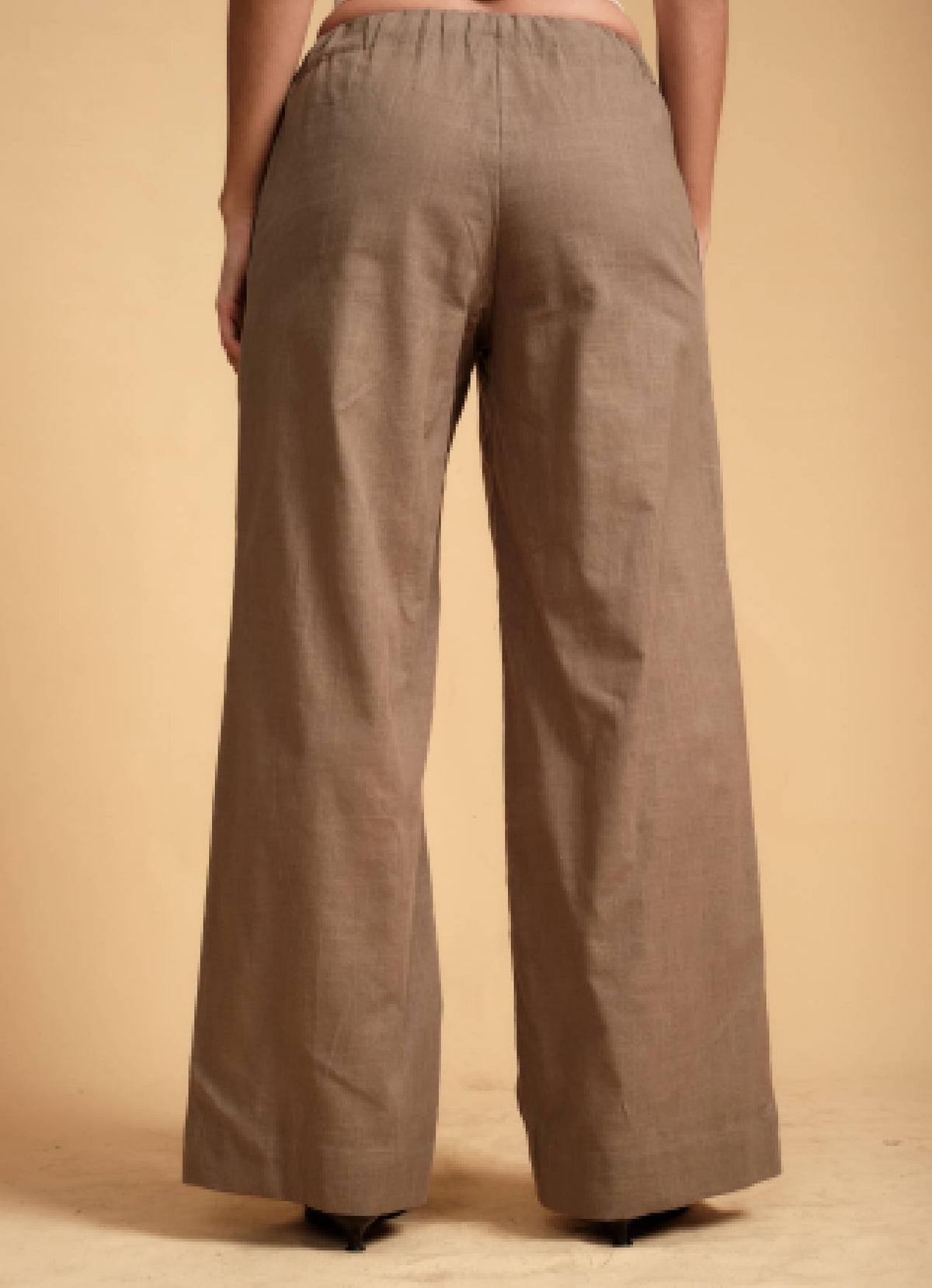 KIA DRAW STRING LINEN PANT MOCHA