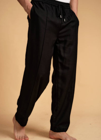 LINEN PANT BLACK