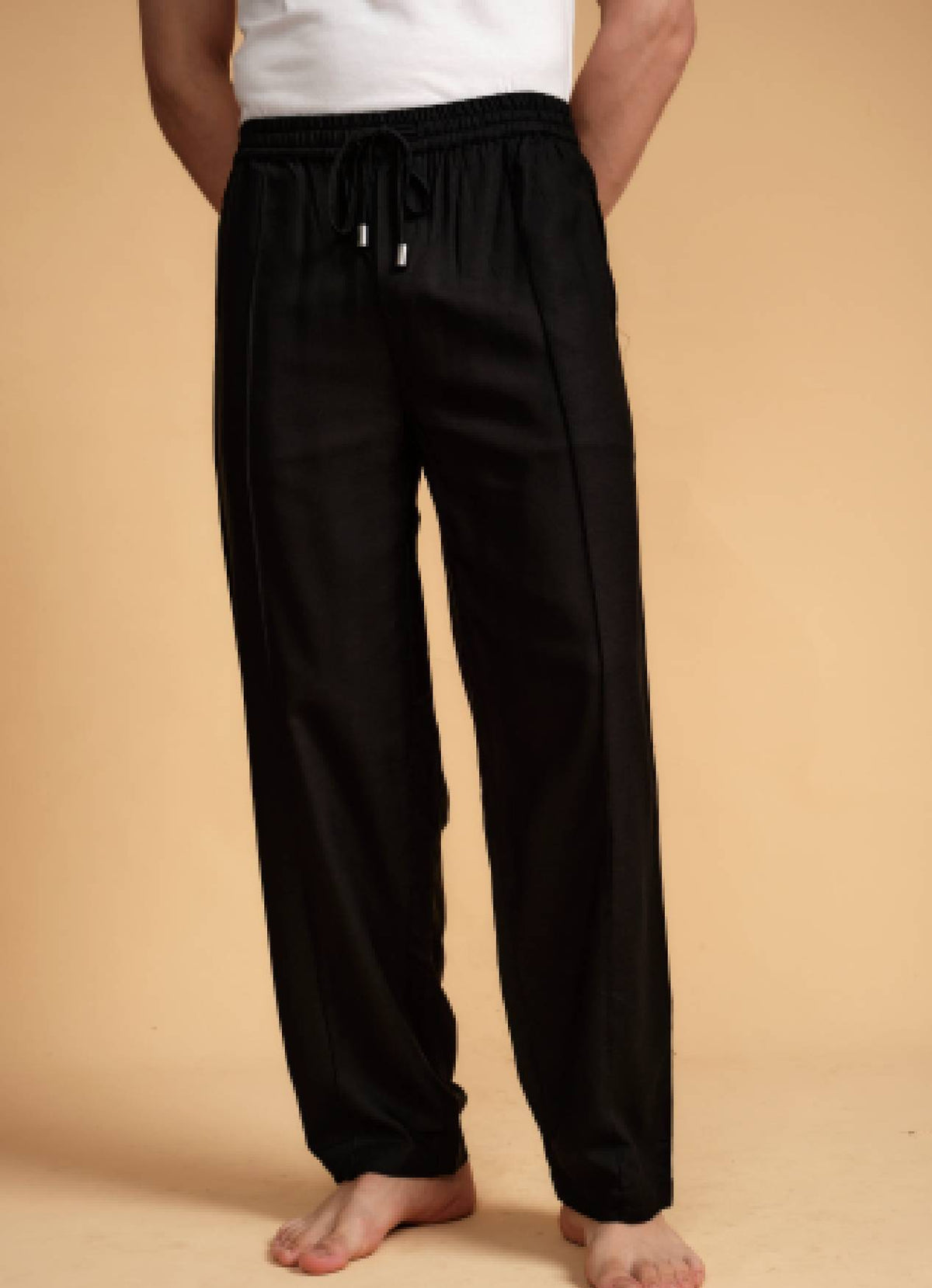 LINEN PANT BLACK