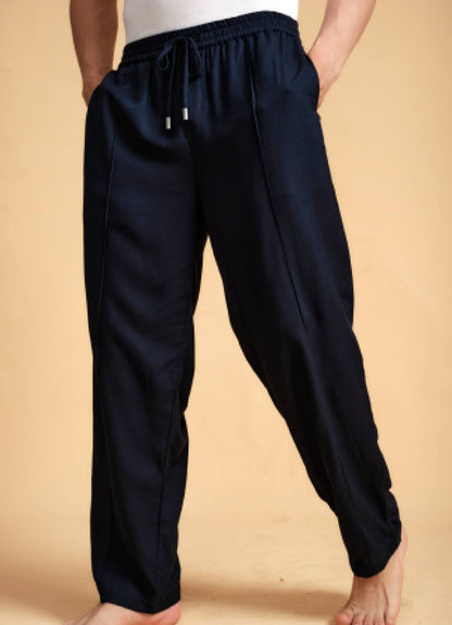 LINEN PANT NAVY
