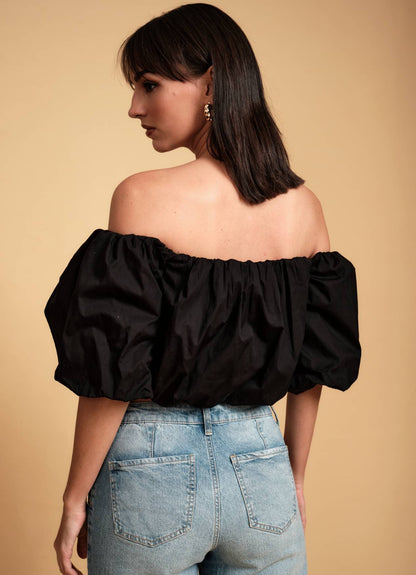 LOLA OFF SHOULDER TOP INK